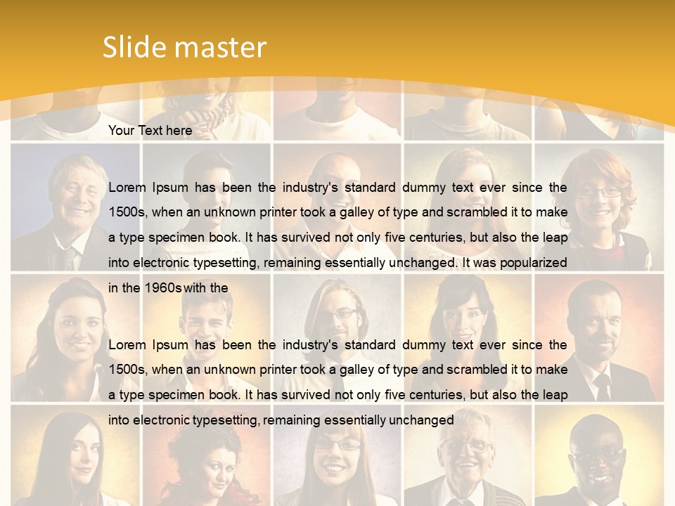 A Group Of People Are Shown In A Collage PowerPoint Template