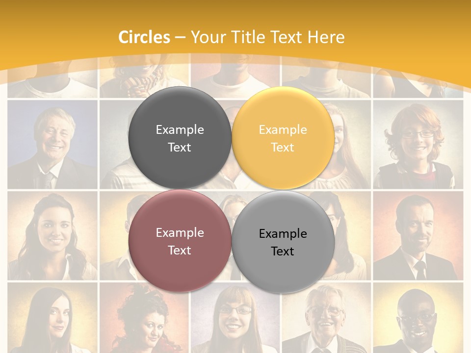 A Group Of People Are Shown In A Collage PowerPoint Template