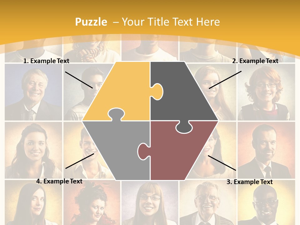 A Group Of People Are Shown In A Collage PowerPoint Template