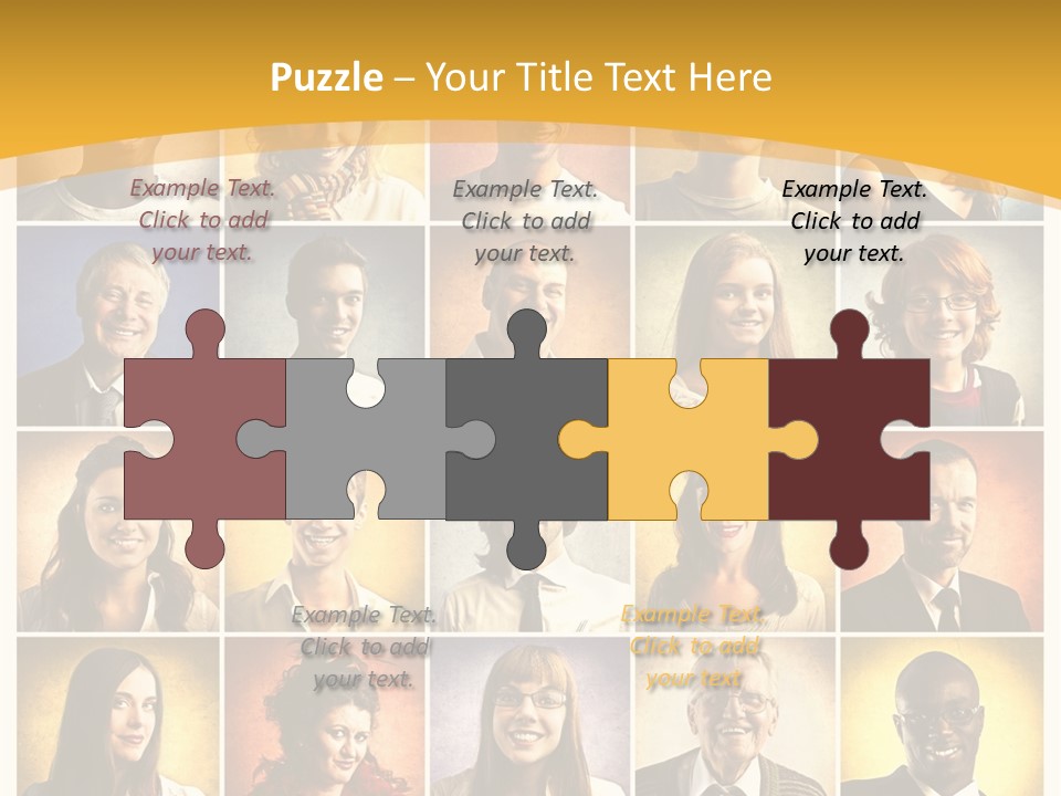 A Group Of People Are Shown In A Collage PowerPoint Template