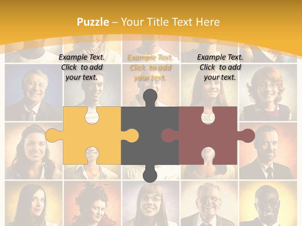 A Group Of People Are Shown In A Collage PowerPoint Template