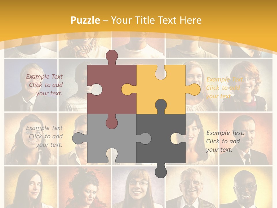 A Group Of People Are Shown In A Collage PowerPoint Template