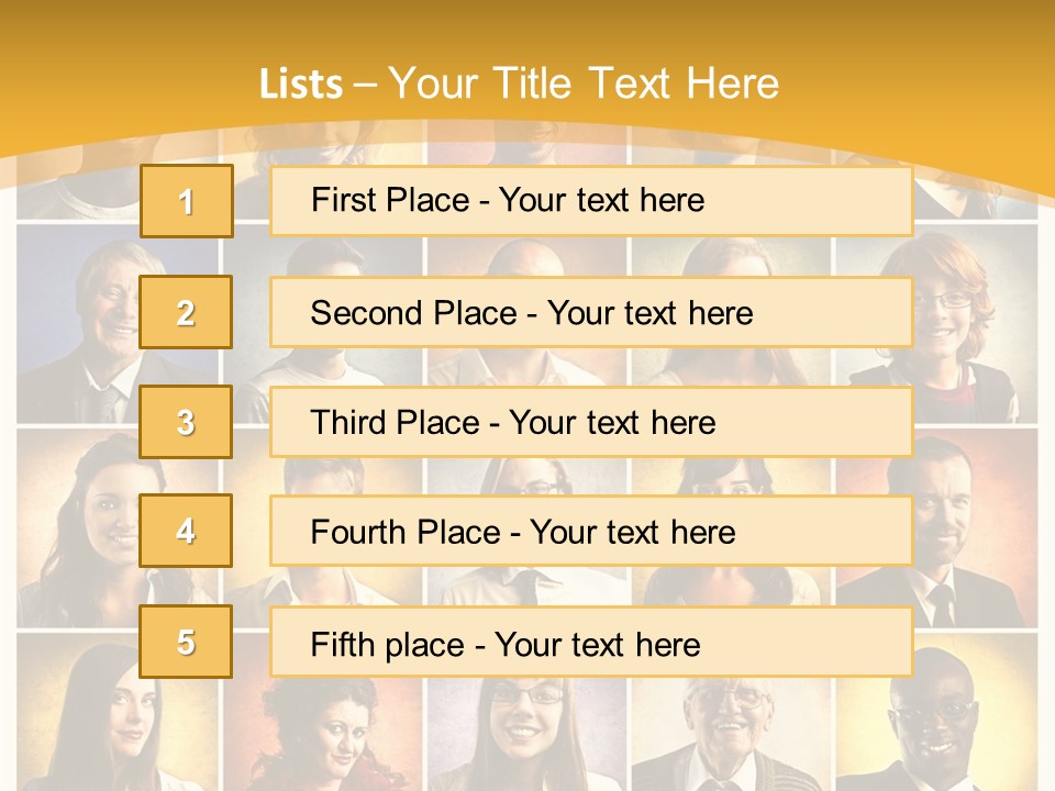 A Group Of People Are Shown In A Collage PowerPoint Template