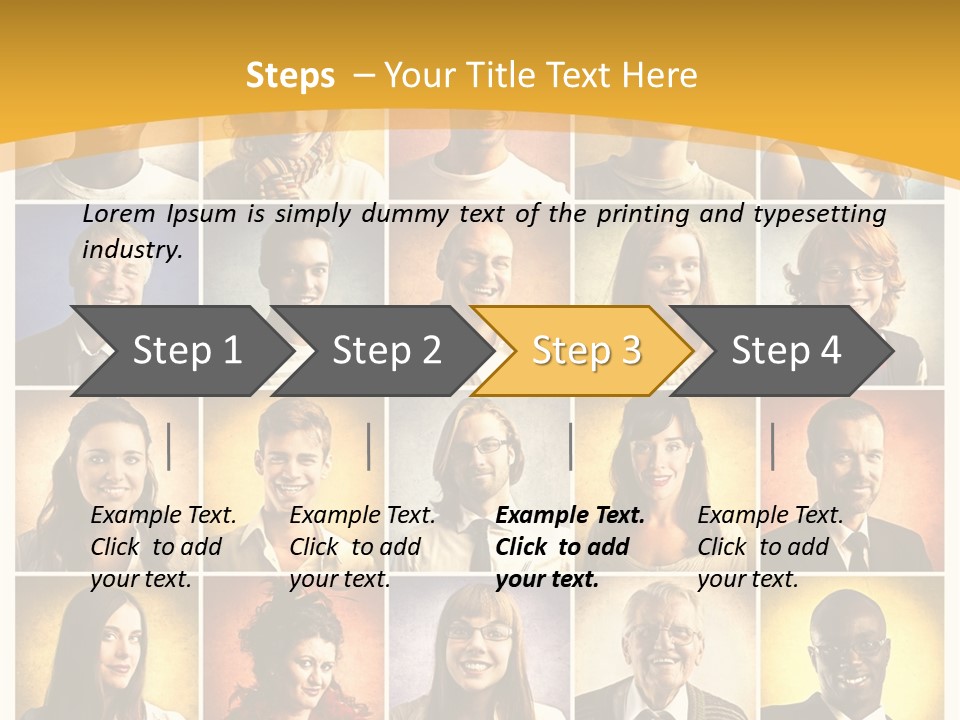 A Group Of People Are Shown In A Collage PowerPoint Template