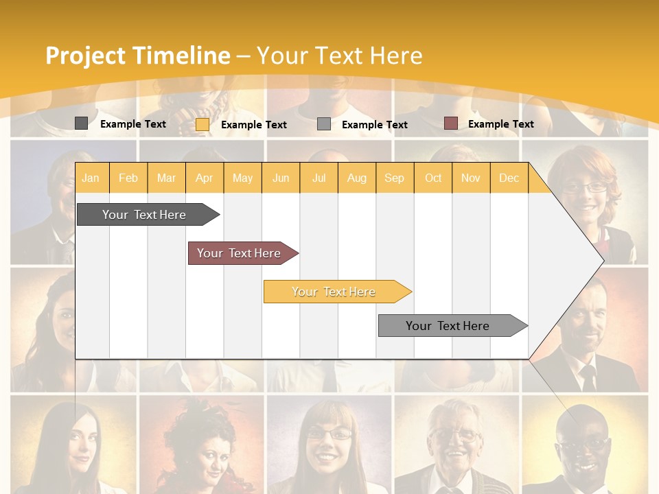 A Group Of People Are Shown In A Collage PowerPoint Template