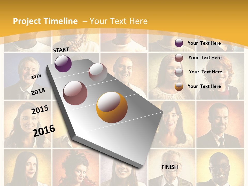 A Group Of People Are Shown In A Collage PowerPoint Template
