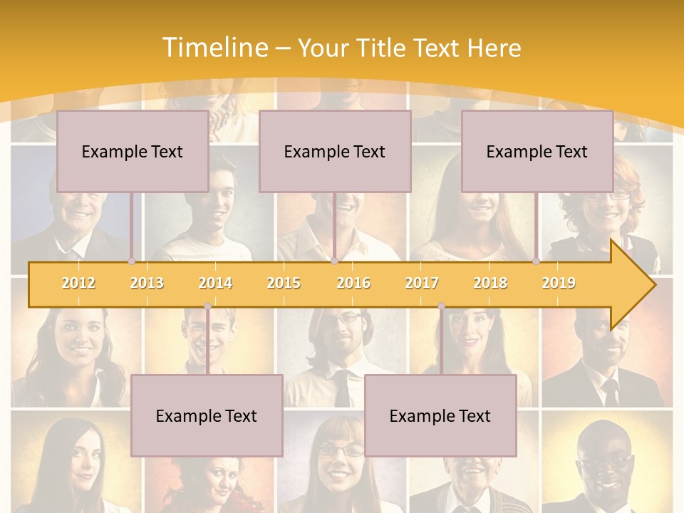 A Group Of People Are Shown In A Collage PowerPoint Template