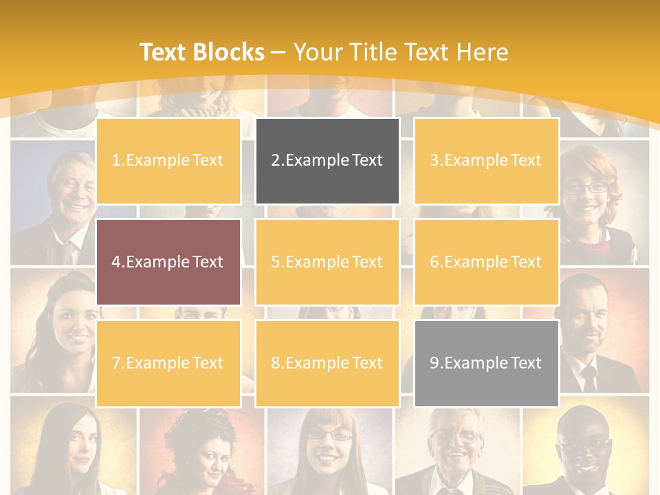 A Group Of People Are Shown In A Collage PowerPoint Template