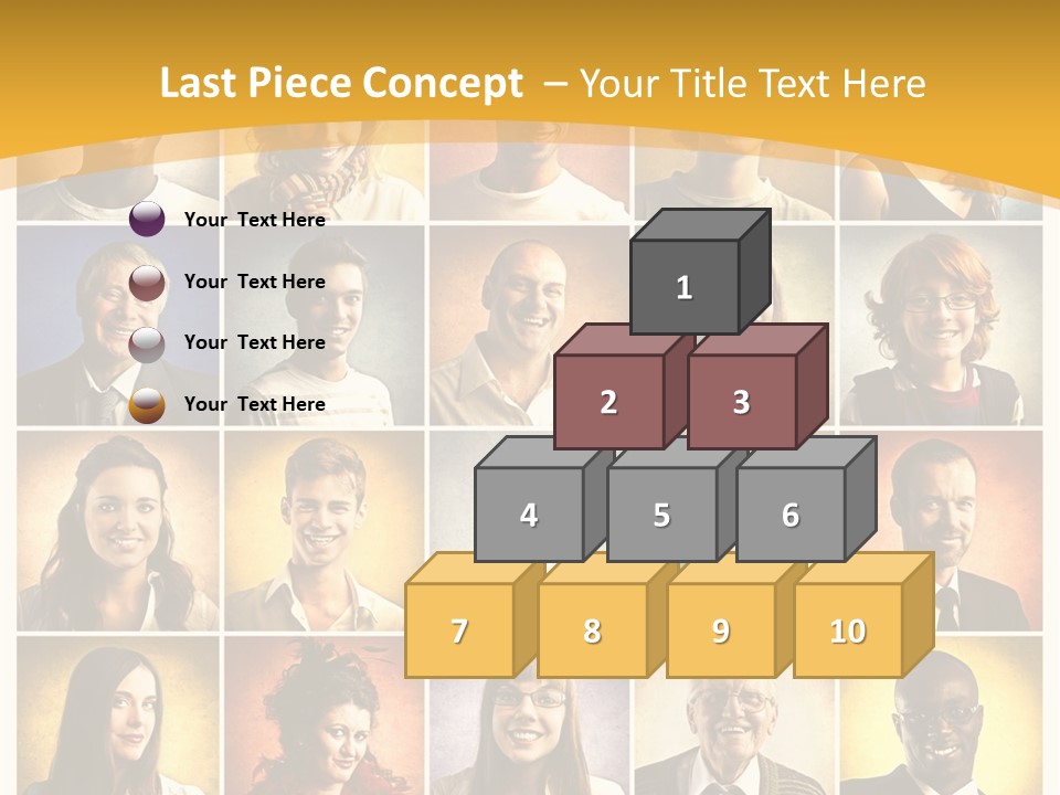 A Group Of People Are Shown In A Collage PowerPoint Template