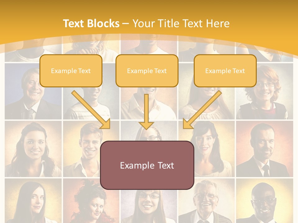 A Group Of People Are Shown In A Collage PowerPoint Template