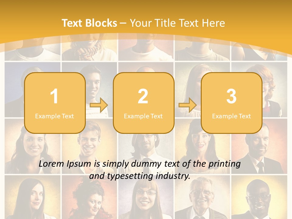 A Group Of People Are Shown In A Collage PowerPoint Template