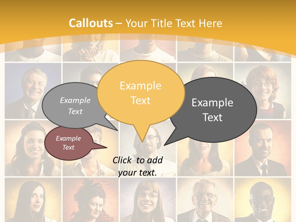 A Group Of People Are Shown In A Collage PowerPoint Template