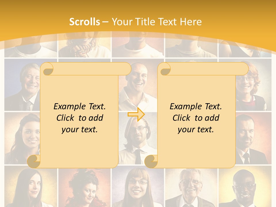 A Group Of People Are Shown In A Collage PowerPoint Template