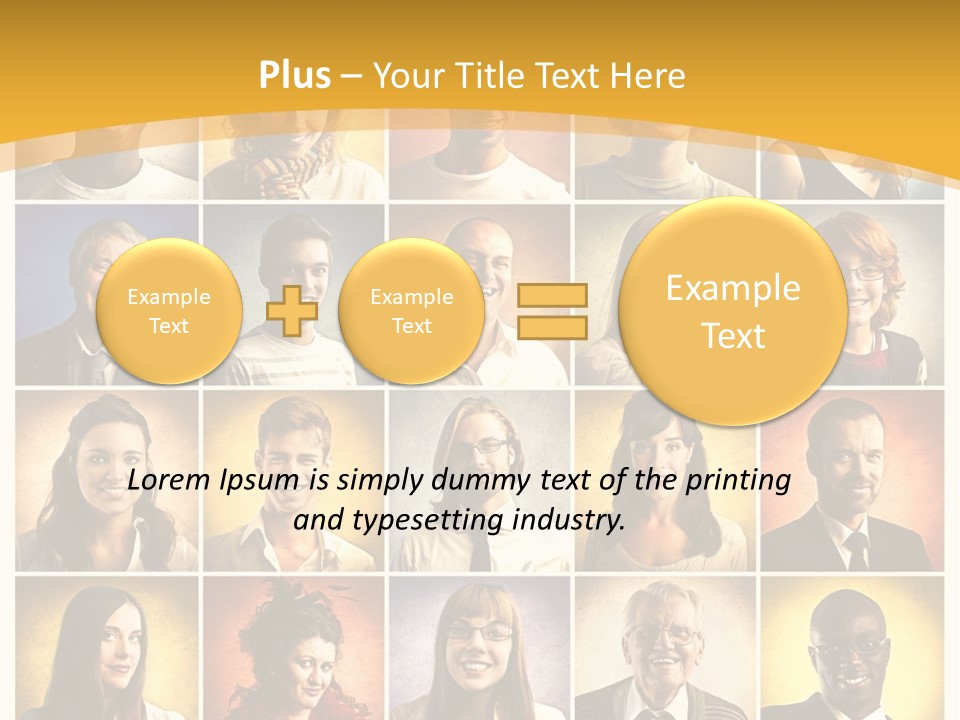 A Group Of People Are Shown In A Collage PowerPoint Template