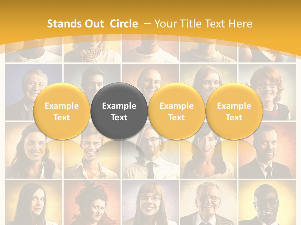 A Group Of People Are Shown In A Collage PowerPoint Template