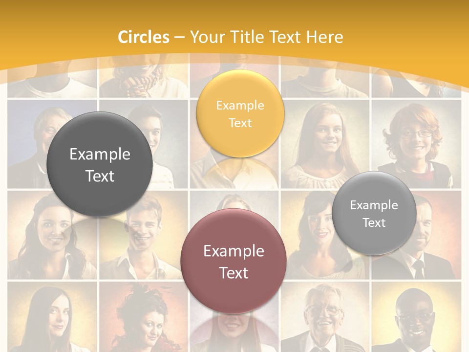 A Group Of People Are Shown In A Collage PowerPoint Template