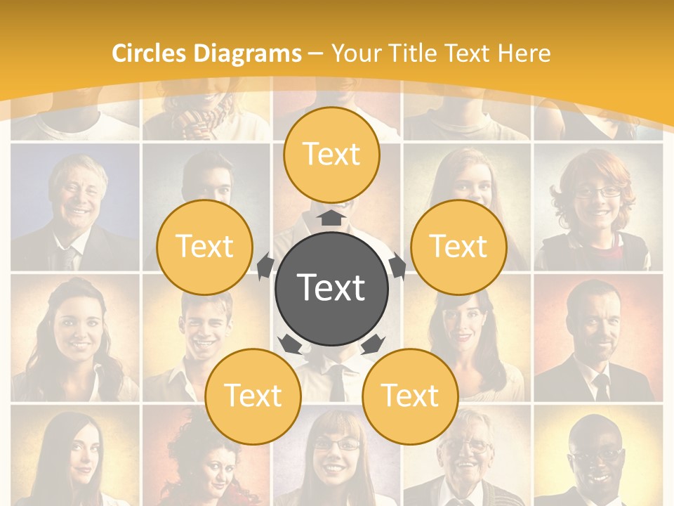 A Group Of People Are Shown In A Collage PowerPoint Template