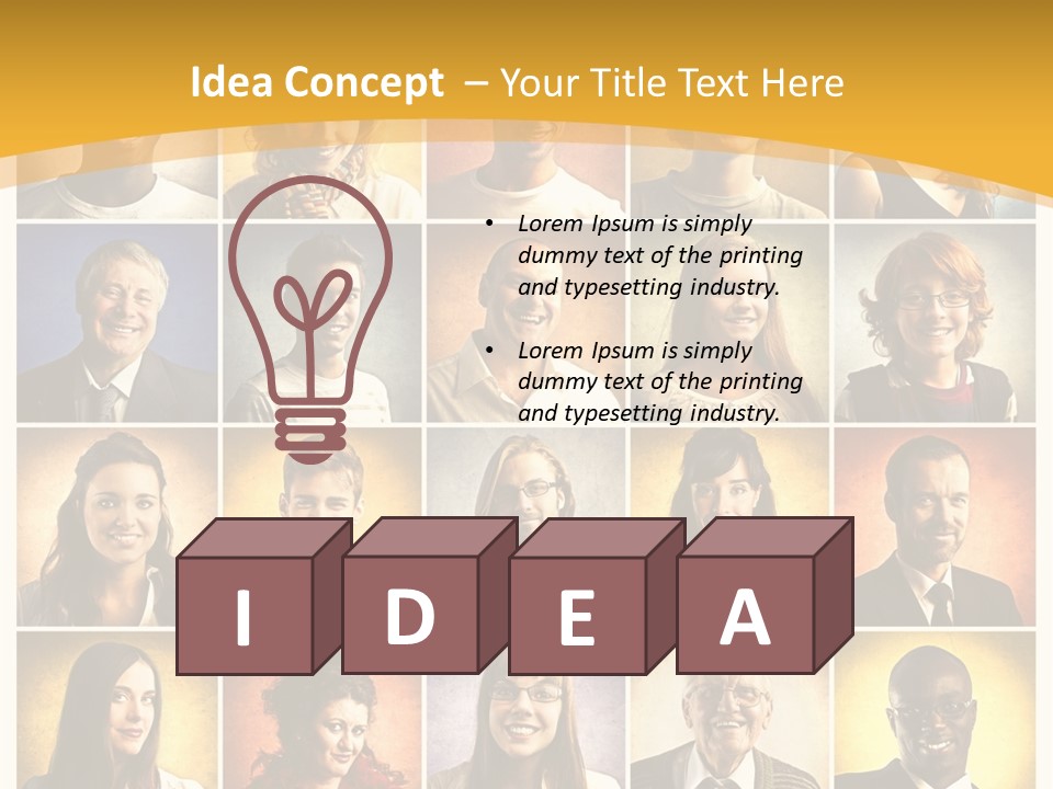 A Group Of People Are Shown In A Collage PowerPoint Template