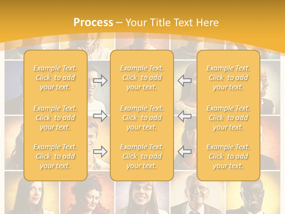 A Group Of People Are Shown In A Collage PowerPoint Template