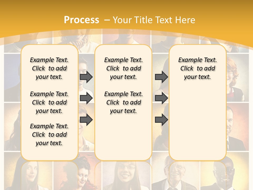 A Group Of People Are Shown In A Collage PowerPoint Template
