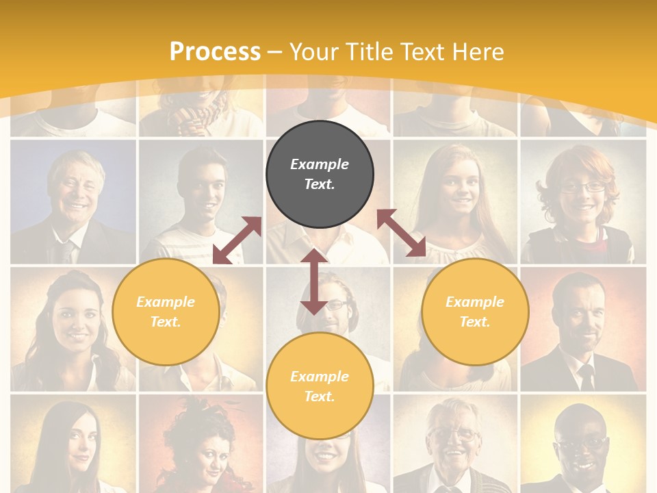 A Group Of People Are Shown In A Collage PowerPoint Template
