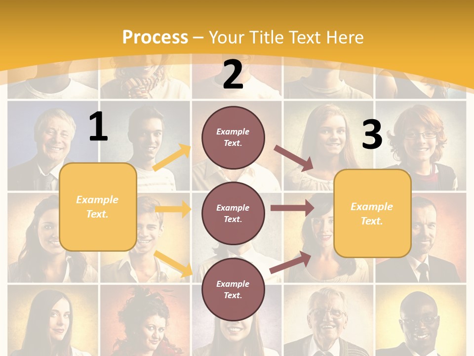 A Group Of People Are Shown In A Collage PowerPoint Template