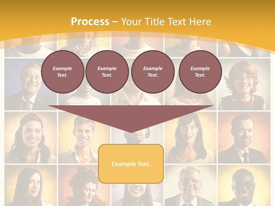 A Group Of People Are Shown In A Collage PowerPoint Template
