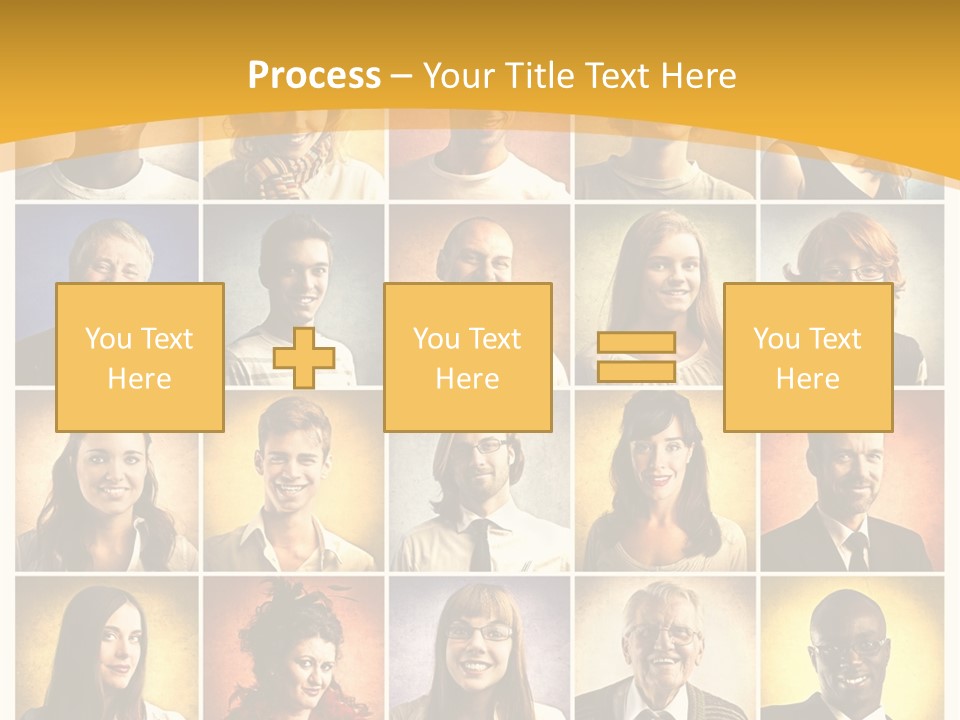 A Group Of People Are Shown In A Collage PowerPoint Template