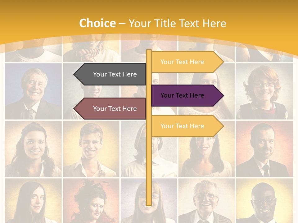 A Group Of People Are Shown In A Collage PowerPoint Template