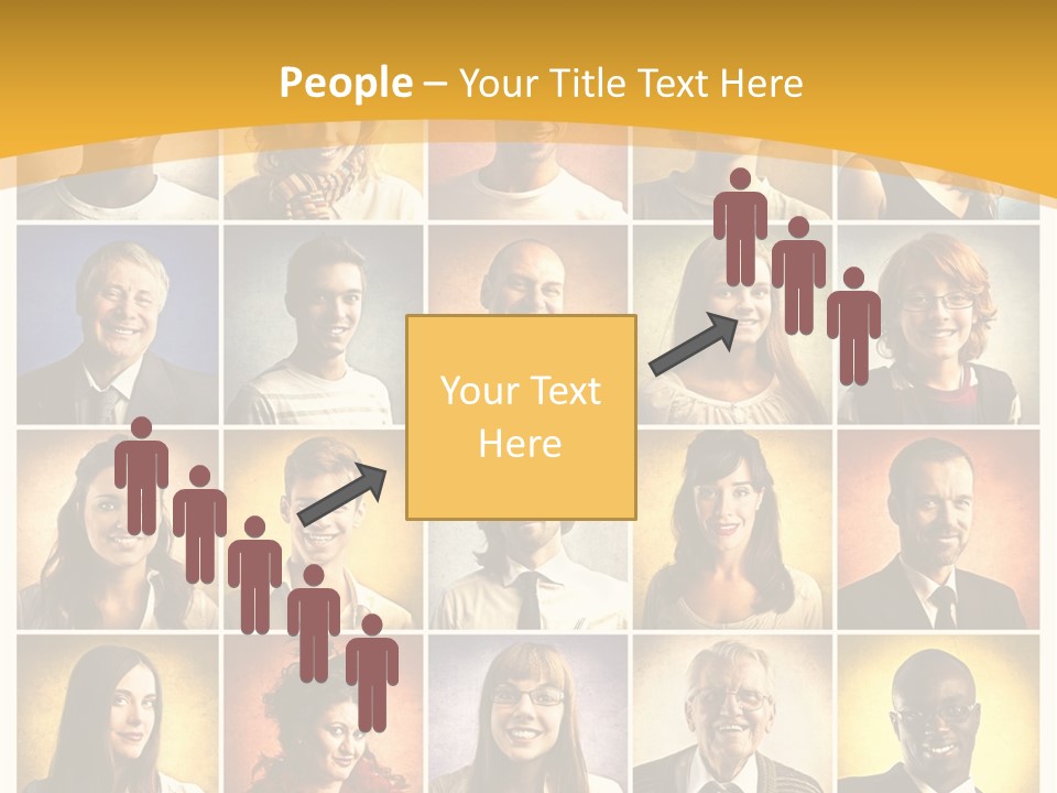 A Group Of People Are Shown In A Collage PowerPoint Template
