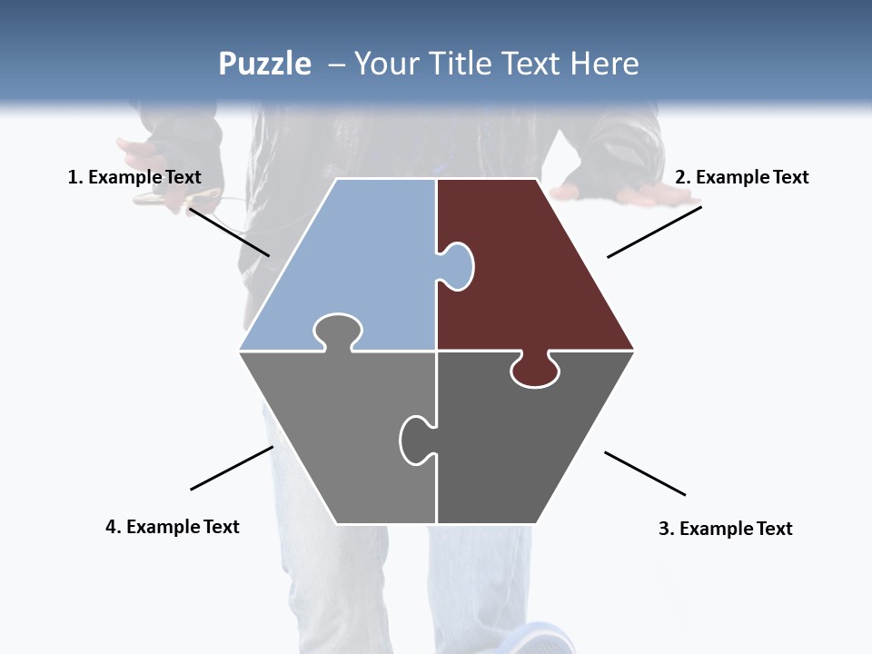 A Man In Jeans And A Jacket Is Running PowerPoint Template