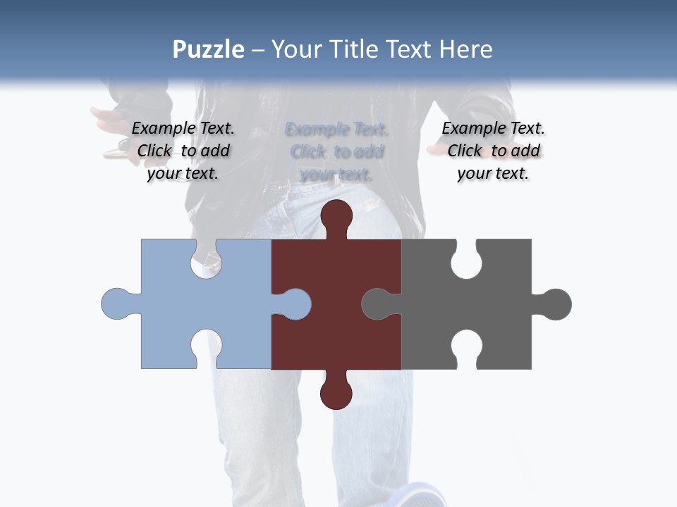 A Man In Jeans And A Jacket Is Running PowerPoint Template