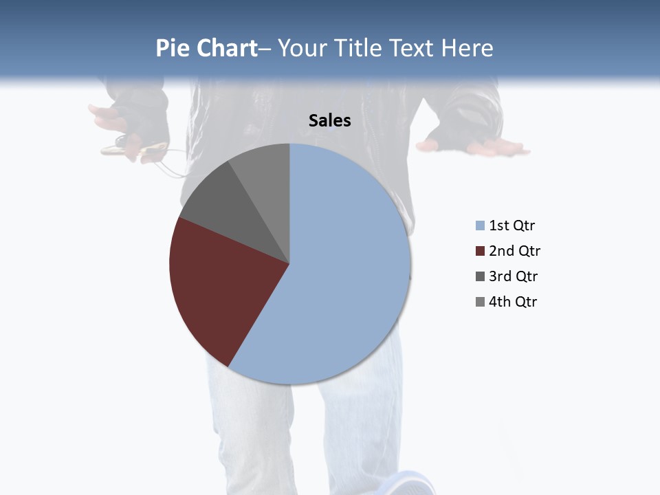 A Man In Jeans And A Jacket Is Running PowerPoint Template