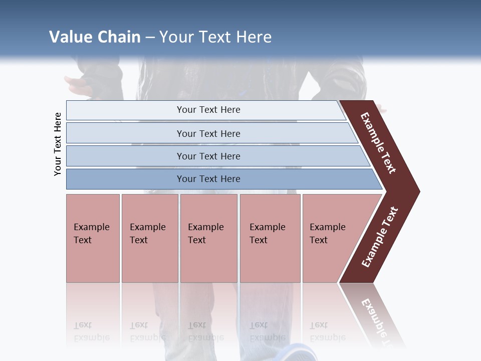 A Man In Jeans And A Jacket Is Running PowerPoint Template