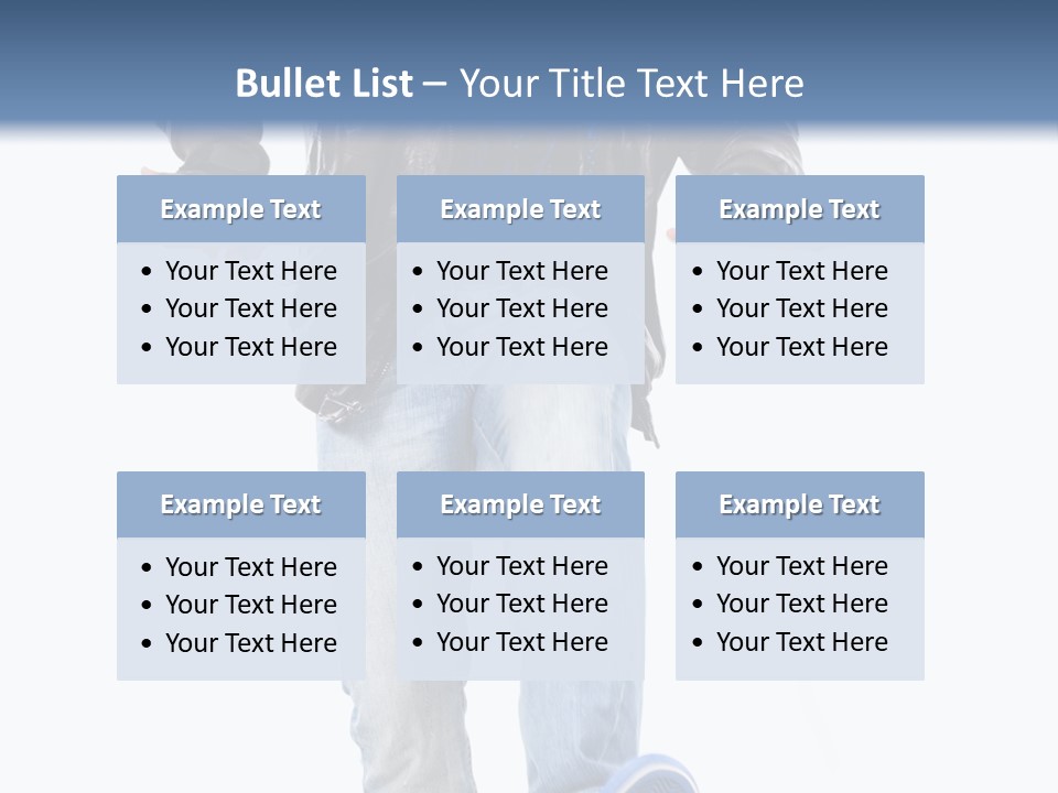 A Man In Jeans And A Jacket Is Running PowerPoint Template