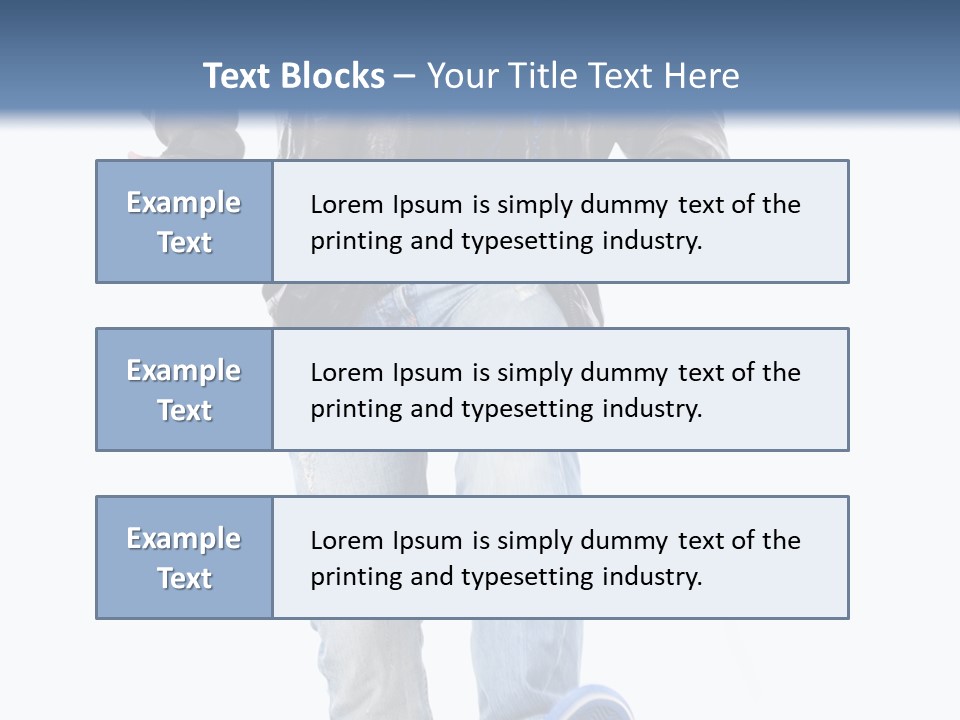 A Man In Jeans And A Jacket Is Running PowerPoint Template