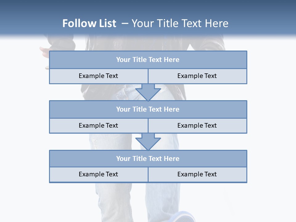 A Man In Jeans And A Jacket Is Running PowerPoint Template