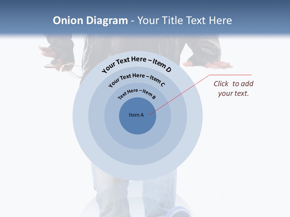 A Man In Jeans And A Jacket Is Running PowerPoint Template