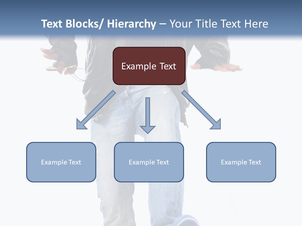 A Man In Jeans And A Jacket Is Running PowerPoint Template