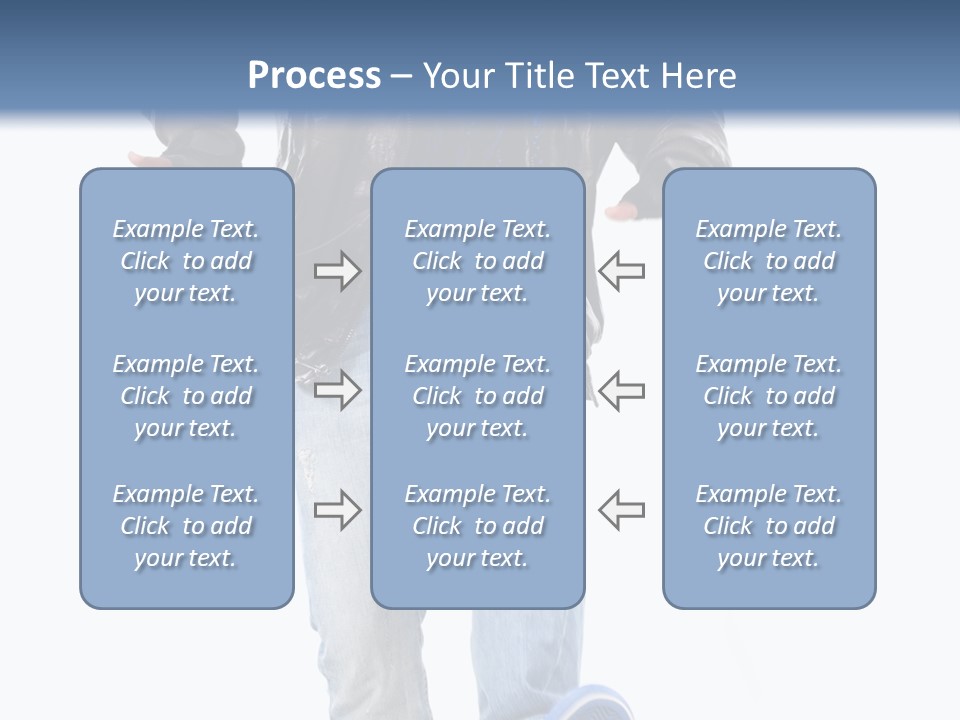 A Man In Jeans And A Jacket Is Running PowerPoint Template