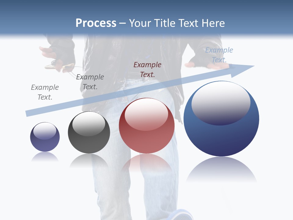 A Man In Jeans And A Jacket Is Running PowerPoint Template