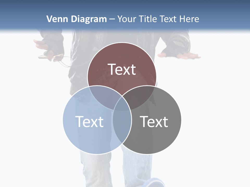 A Man In Jeans And A Jacket Is Running PowerPoint Template