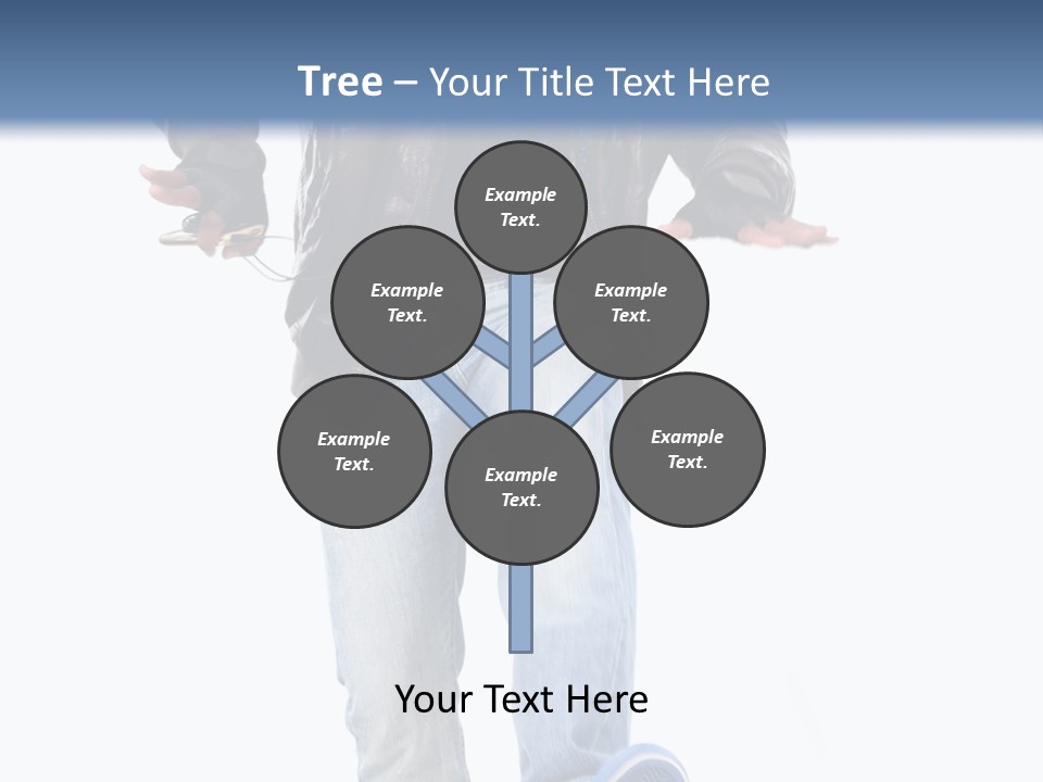 A Man In Jeans And A Jacket Is Running PowerPoint Template