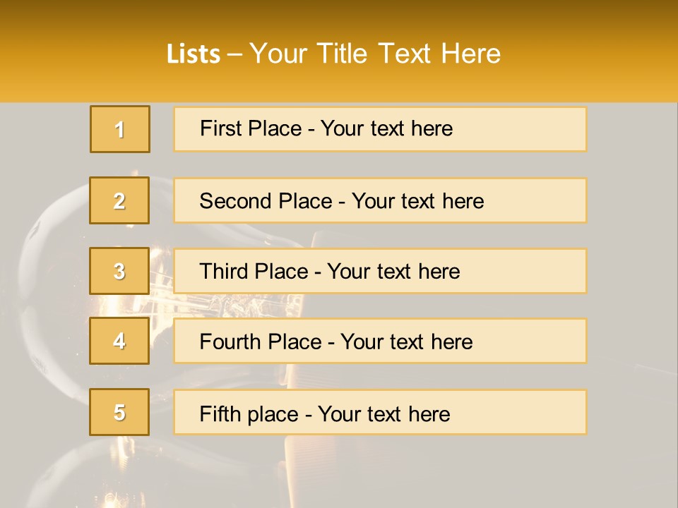 A Light Bulb With A Black Background PowerPoint Template