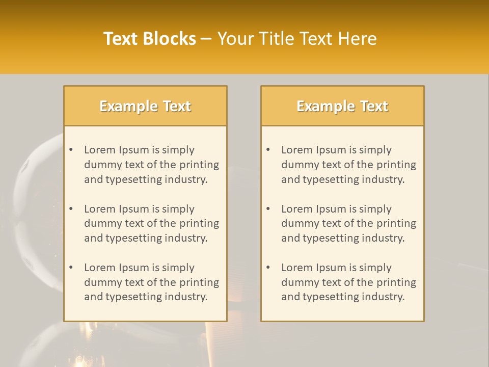 A Light Bulb With A Black Background PowerPoint Template