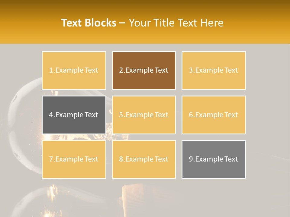 A Light Bulb With A Black Background PowerPoint Template