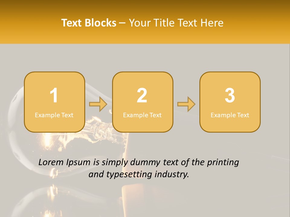 A Light Bulb With A Black Background PowerPoint Template