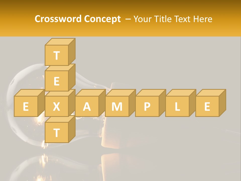 A Light Bulb With A Black Background PowerPoint Template