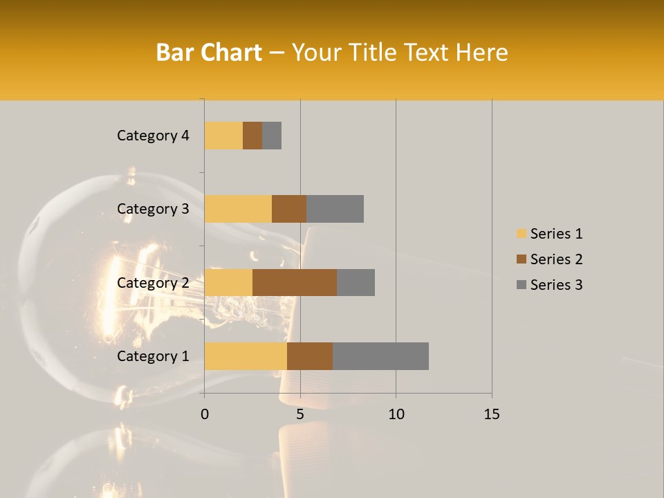 A Light Bulb With A Black Background PowerPoint Template