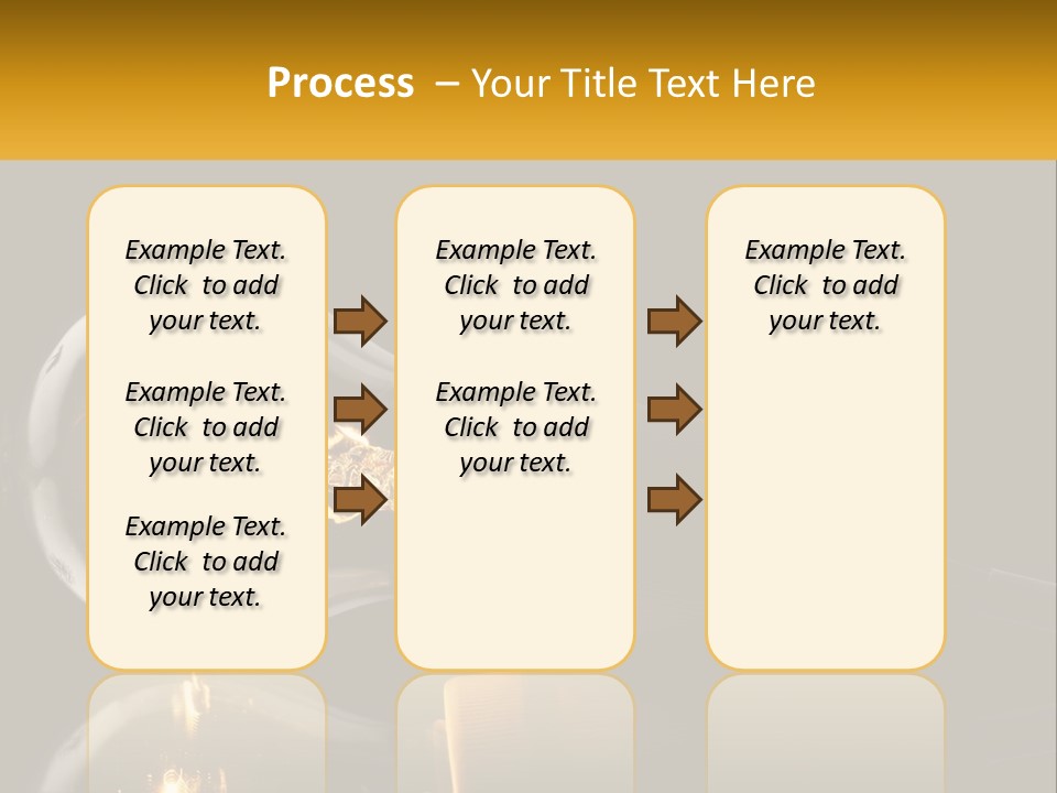 A Light Bulb With A Black Background PowerPoint Template